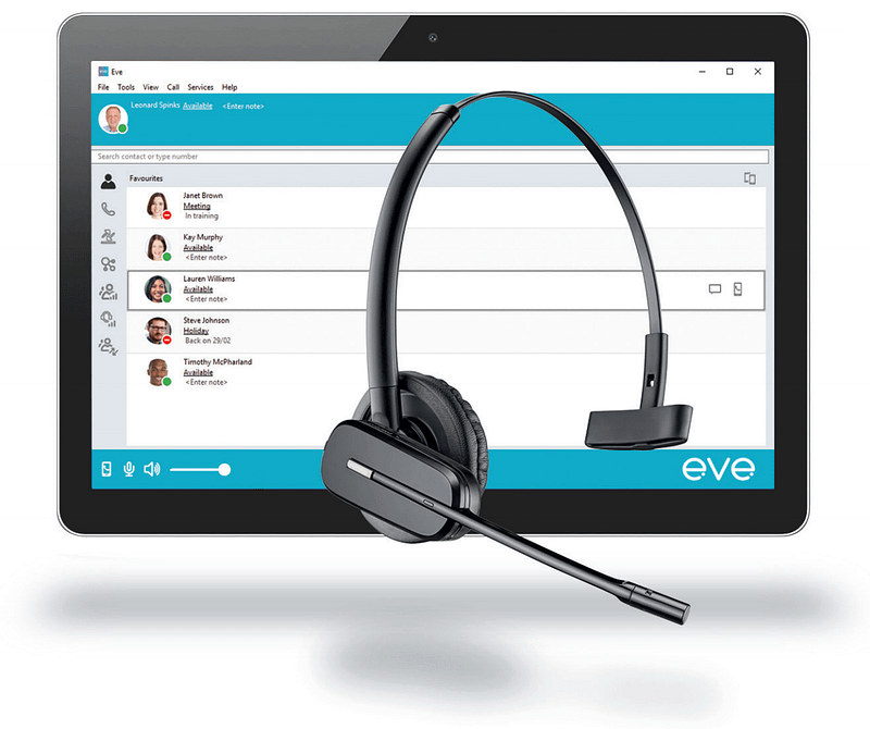 eve Softphone for Virtual Landlines numbers on your PC